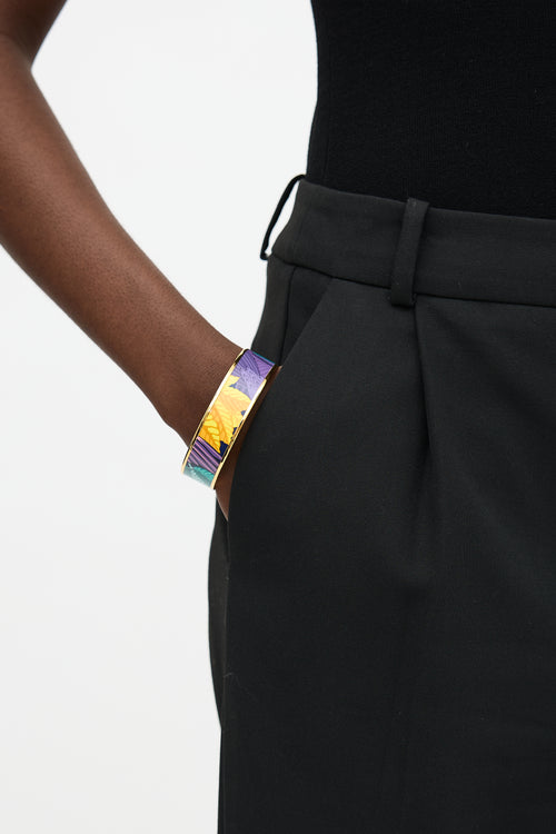Hermès Enamel Les Perroquets Bangle