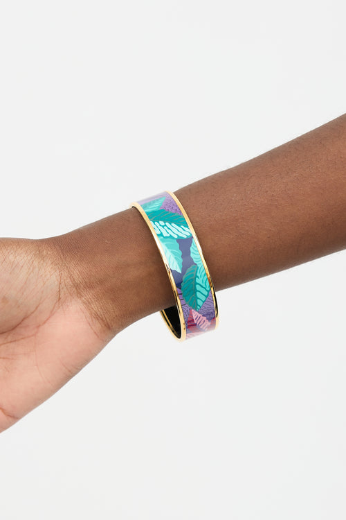 Hermès Enamel Les Perroquets Bangle