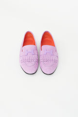 Hermès Purple Suede Royal Loafer
