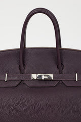 Hermès 2006 Raisin Clemence Leather Birkin HAC 36 Bag