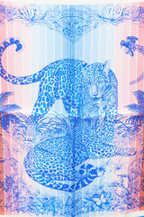 Hermès Blue & Red Jungle Love Rainbow 45 Scarf