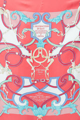 Hermès Red & Blue Silk L'Instruction Du Roy 140 Scarf