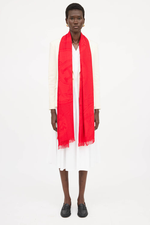 Hermès Cashmere New Libris Stole