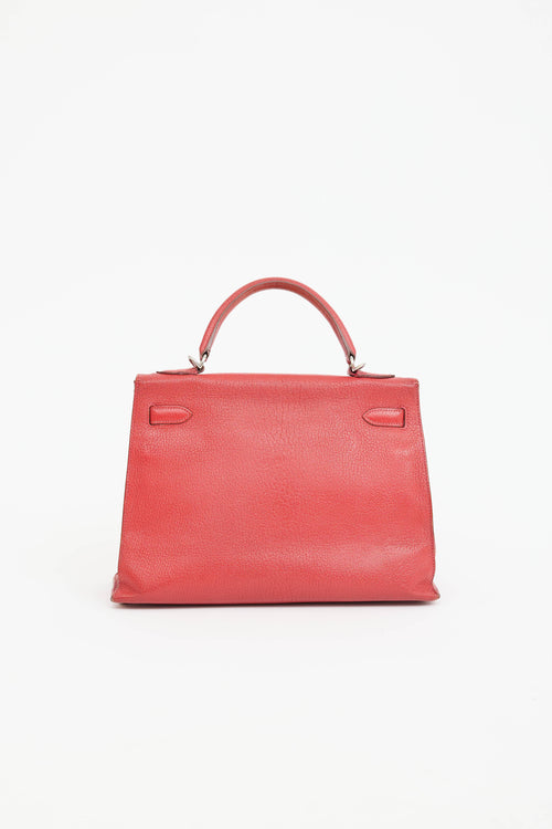 Hermès 2007 Rouge Garance Chévre Kelly 32 Bag