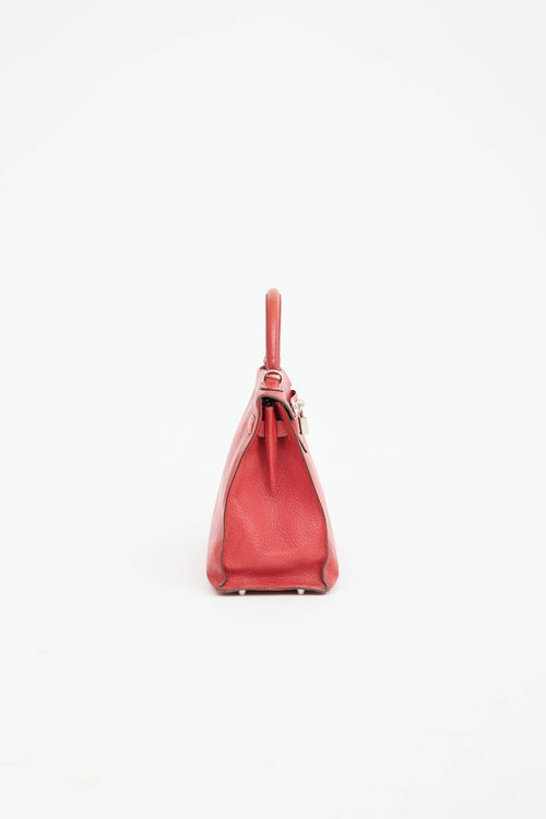Hermès 2007 Rouge Garance Chévre Kelly 32 Bag