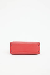 Hermès 2007 Rouge Garance Chévre Kelly 32 Bag
