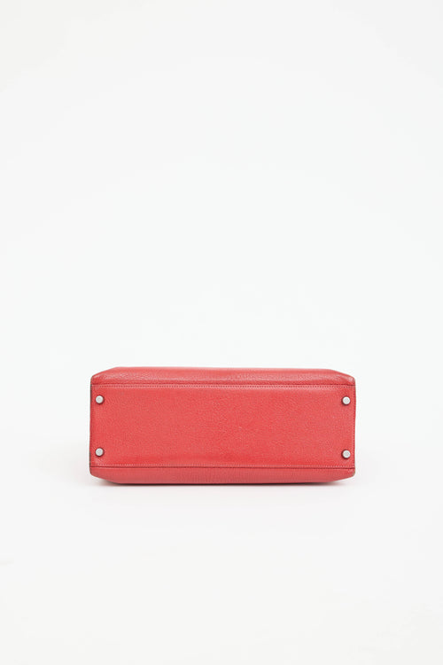 Hermès 2007 Rouge Garance Chévre Kelly 32 Bag