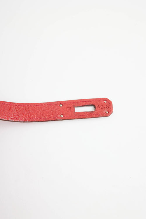 Hermès 2007 Rouge Garance Chévre Kelly 32 Bag
