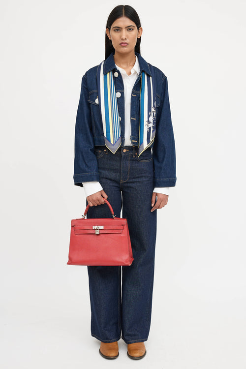 Hermès 2007 Rouge Garance Chévre Kelly 32 Bag