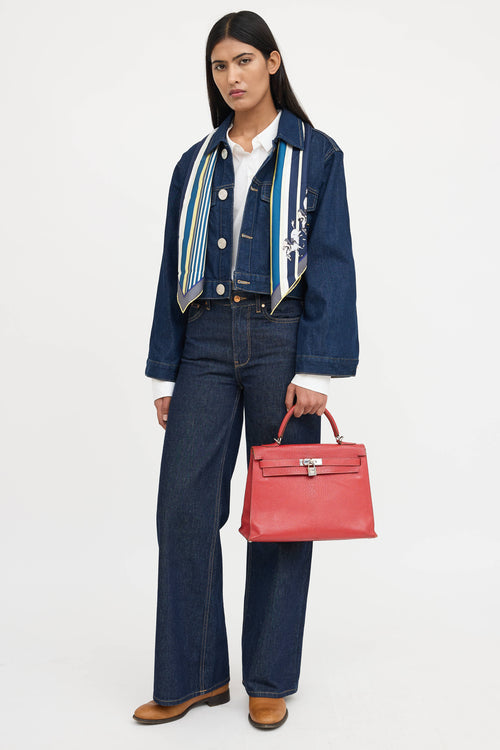 Hermès 2007 Rouge Garance Chévre Kelly 32 Bag