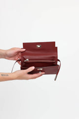 Hermès 2023 Chevre Mysore Kelly Wallet