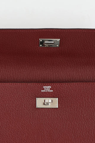 Hermès 2023 Chevre Mysore Kelly Wallet
