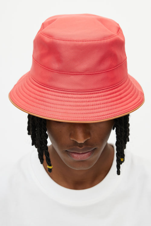 Hermès Red Nylon Bucket Hat