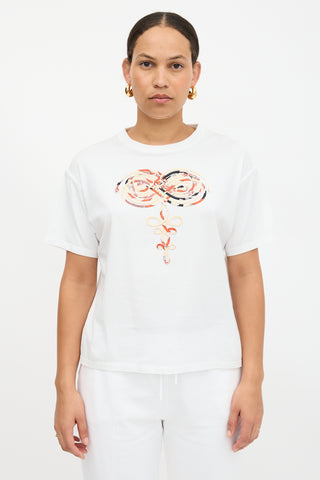 Hermès Ribbon Embroidered T-Shirt