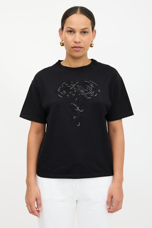 Hermès Ribbon Embroidered T-Shirt
