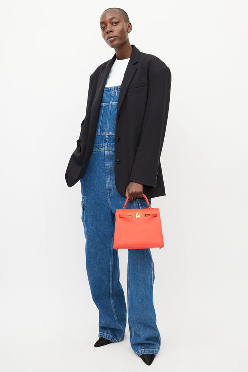 Hermès 2015 Rose Jaipur Epsom Kelly Sellier 25 Bag