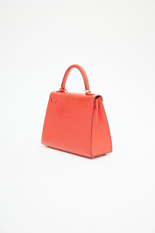 Hermès 2015 Rose Jaipur Epsom Kelly Sellier 25 Bag