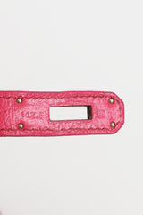 Hermès 2010 Rose Tyrien So Flash Kelly 32 Tadelakt Leather Bag