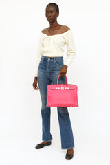 Hermes Rose Tyrian Birking 35 Bag