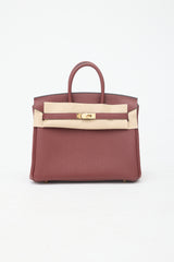 Hermès 2025 Rouge H Togo Birkin 25 Bag