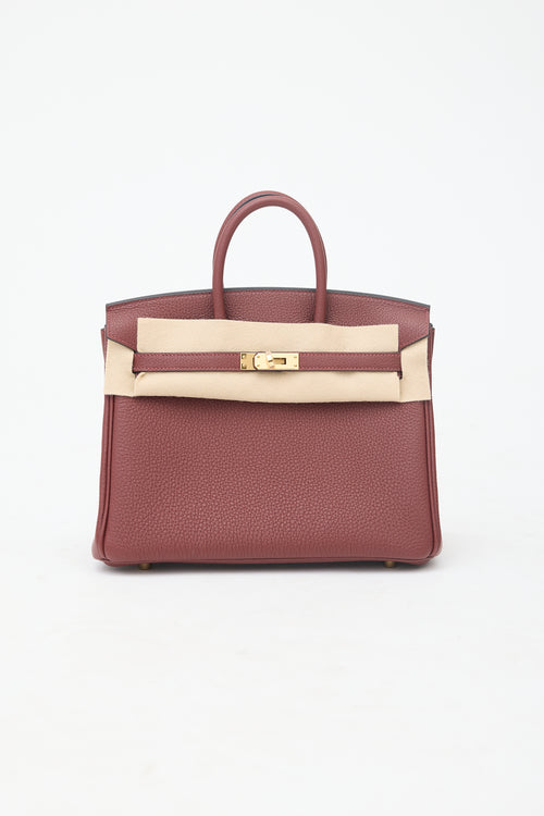 Hermès 2025 Rouge H Togo Birkin 25 Bag