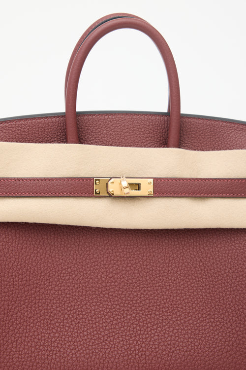 Hermès 2025 Rouge H Togo Birkin 25 Bag