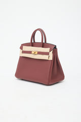 Hermès 2025 Rouge H Togo Birkin 25 Bag