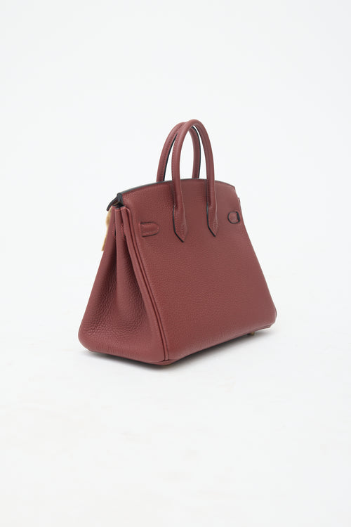 Hermès 2025 Rouge H Togo Birkin 25 Bag