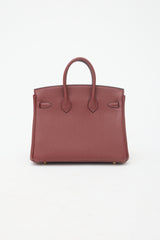 Hermès 2025 Rouge H Togo Birkin 25 Bag