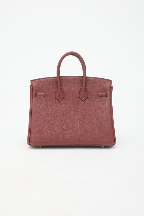 Hermès 2025 Rouge H Togo Birkin 25 Bag
