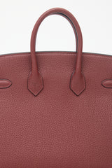 Hermès 2025 Rouge H Togo Birkin 25 Bag