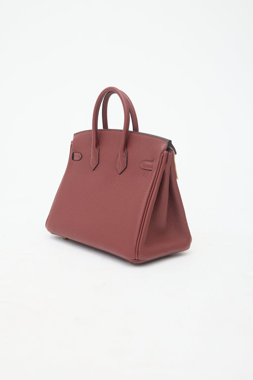 Hermès 2025 Rouge H Togo Birkin 25 Bag