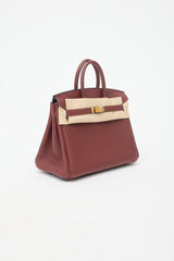 Hermès 2025 Rouge H Togo Birkin 25 Bag