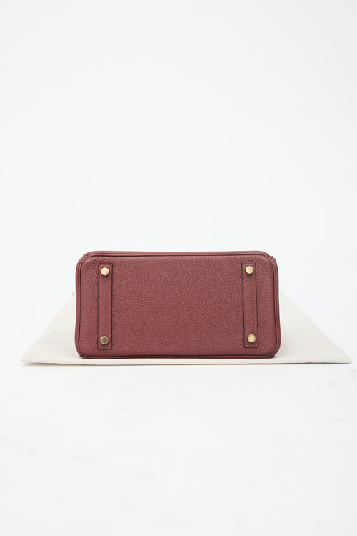 Hermès 2025 Rouge H Togo Birkin 25 Bag