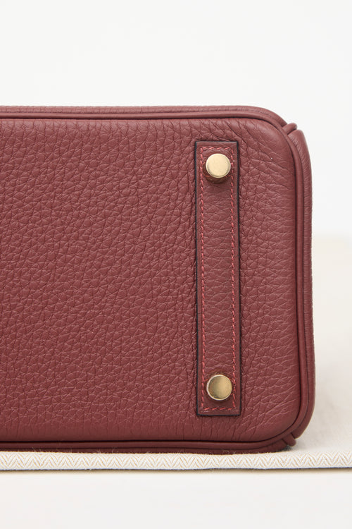 Hermès 2025 Rouge H Togo Birkin 25 Bag