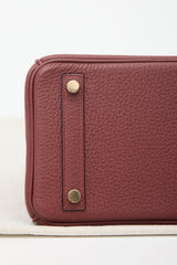 Hermès 2025 Rouge H Togo Birkin 25 Bag
