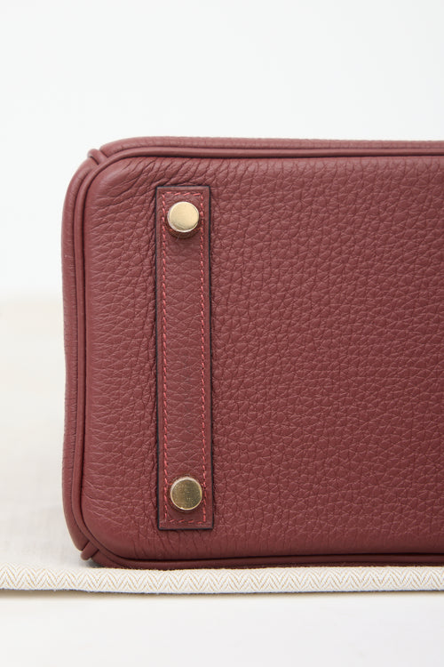 Hermès 2025 Rouge H Togo Birkin 25 Bag