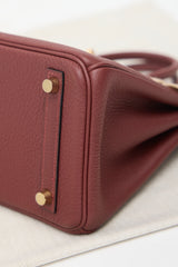 Hermès 2025 Rouge H Togo Birkin 25 Bag