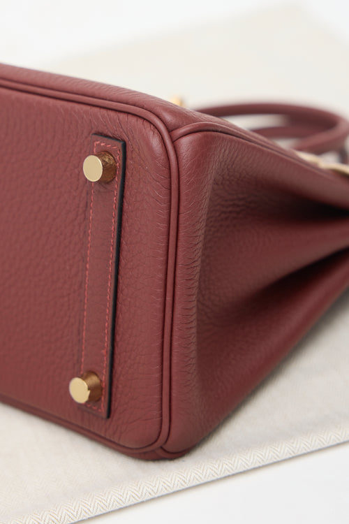 Hermès 2025 Rouge H Togo Birkin 25 Bag