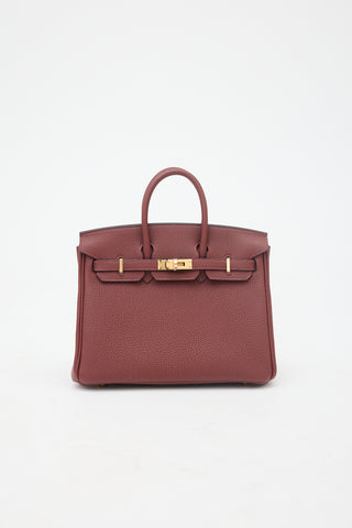Hermès 2025 Rouge H Togo Birkin 25 Bag
