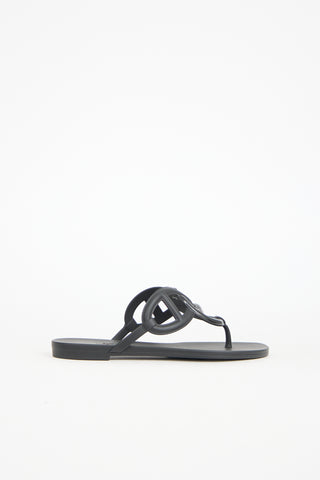 Hermès Rubber Egerie Sandal
