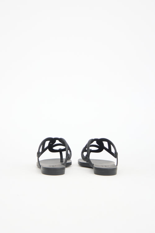 Hermès Rubber Egerie Sandal