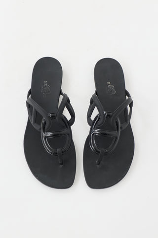 Hermès Rubber Egerie Sandal