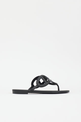 Hermès Rubber Egerie Sandal