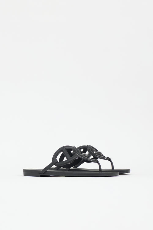 Hermès Rubber Egerie Sandal