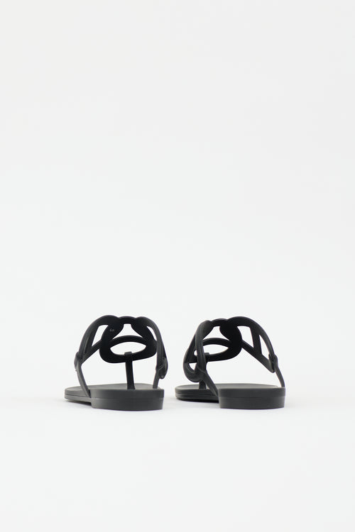 Hermès Rubber Egerie Sandal