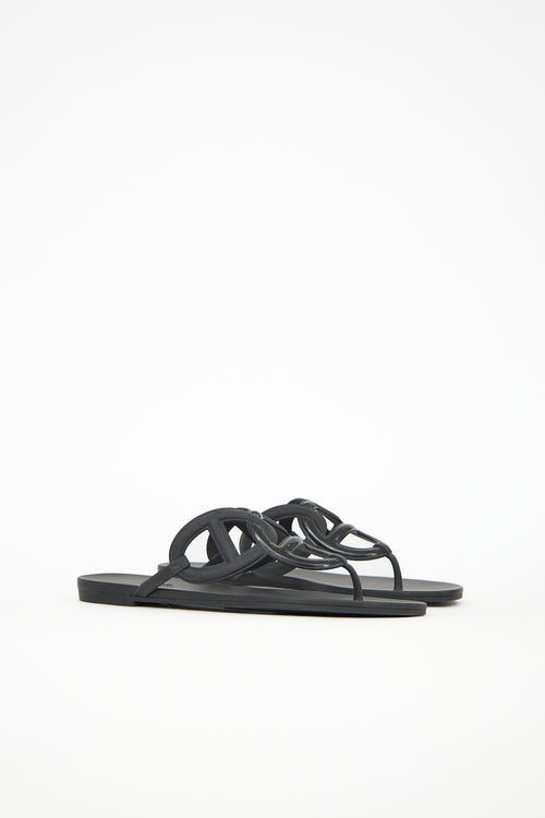 Hermès Rubber Egerie Sandal