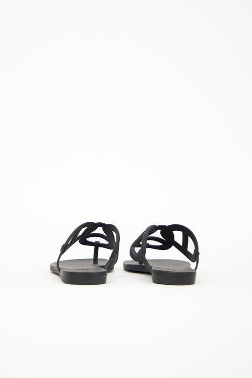 Hermès Rubber Egerie Sandal