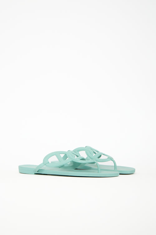 Hermès Rubber Egerie Sandal