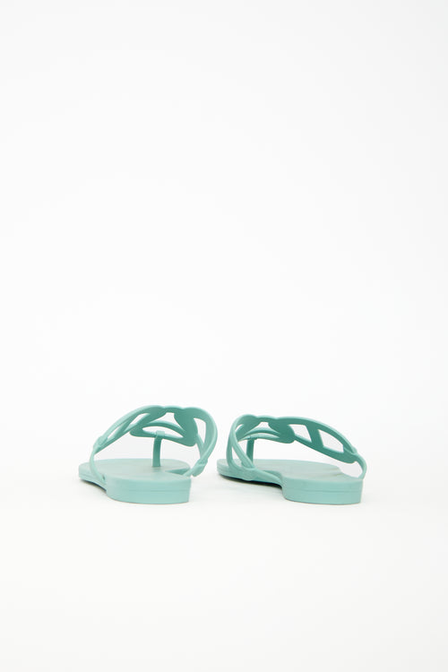 Hermès Rubber Egerie Sandal